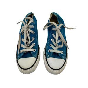 Converse Youth Low Top Sneakers Size 5.5 Womens/3.5 Mens Unisex Blue Canvas